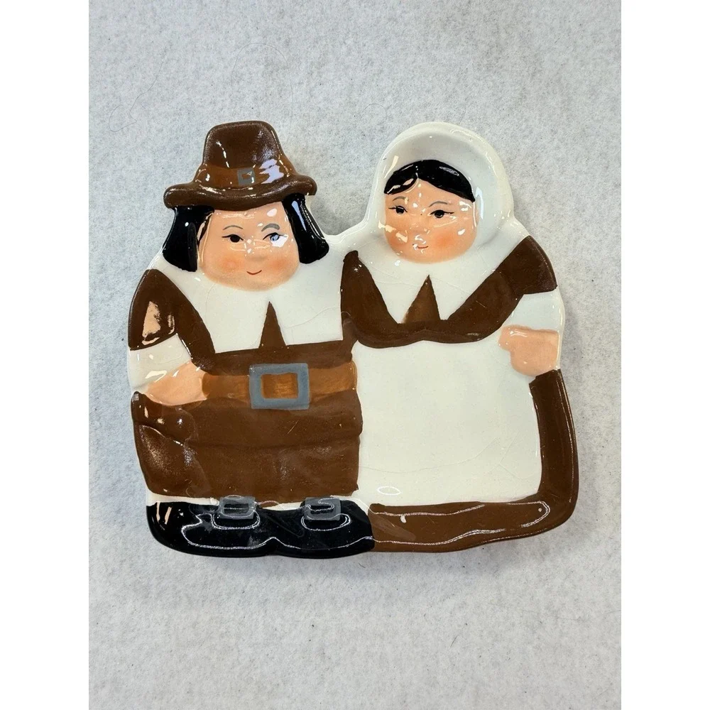 Publix 2018 Limited Edition Pilgrim Ceramic Spoon Rest W/ Box Thanksgiving READ